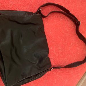 Kenneth Cole Black Leather Messenger bag